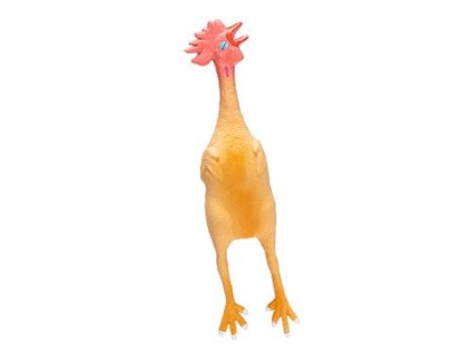 Hračka pes Kuře pískací 50cm latex KAR