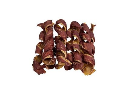 Pochoutka Spirály z vepřové kůže s kachním 15cm/10ks