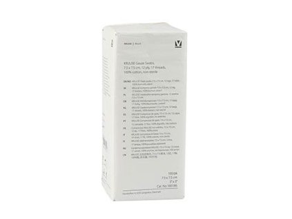 Kompres gáza 7,5x7,5cm nesteril 12v.typ17 KRUUSE 100ks