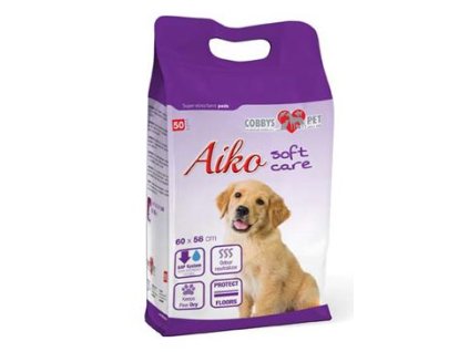 Podložka absorbční pro psy Aiko Soft Care 60x58cm 50ks