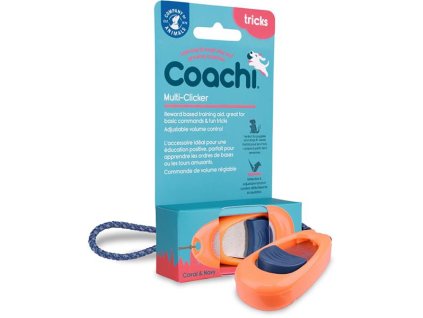 Tréninkový clicker Multi-Clicker oranžový COA