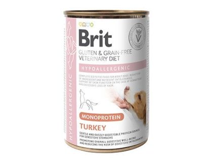 Brit VD Dog GF konz Mono Protein Hypoall. Turkey 400g