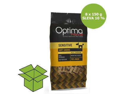 OPTIMAnova Functional Snack Sensitive Duck 150 g (8 ks) AKCE 10 %