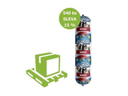 JUKO Salami Beef (hovězí) 1 kg (paleta 540 ks) SLEVA 15 %