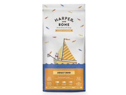 Vzorek Harper and Bone Dog Adult Large & Medium divy oceánu 100 g