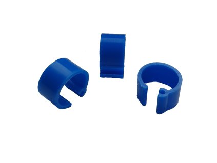 Zámkové kroužky na holuby 8 mm, modrá 1 ks