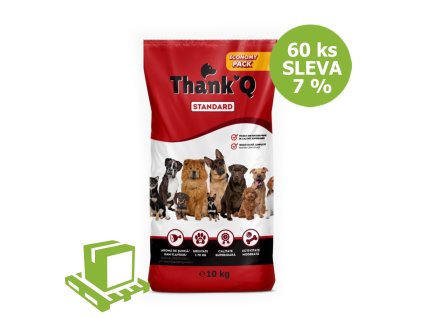 Thank´Q Standard Dog Adult Šunka 10 kg (paleta 60 ks) SLEVA 7 %
