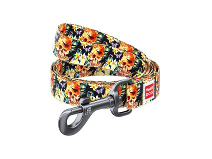 waudog vodítko elegantní lebka pro psa luxusni