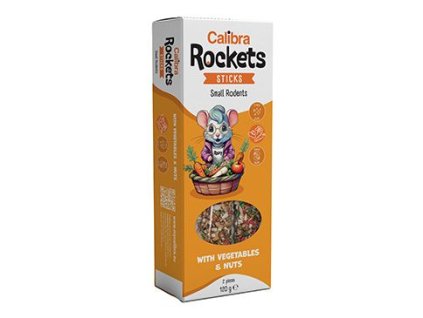 Calibra Rockets Sticks Small rodents Vegeta&Nuts 120g