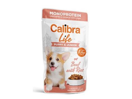 Calibra Dog Life kapsa Puppy&Junior Beef 150g