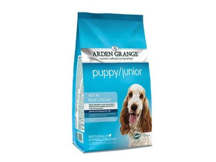 Arden Grange Dog Puppy/Junior rich in fresh Chick.12kg