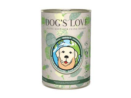 Dog's Love konzerva Insect Hmyz a králík 400g DMT 07/25