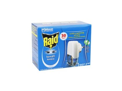 Raid elektr. odpuzovač hmyzu strojek+tek.náplň 30nocí