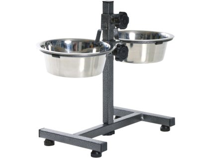 Psí bar, výška 27cm, 2x miska 0,75l/17cm