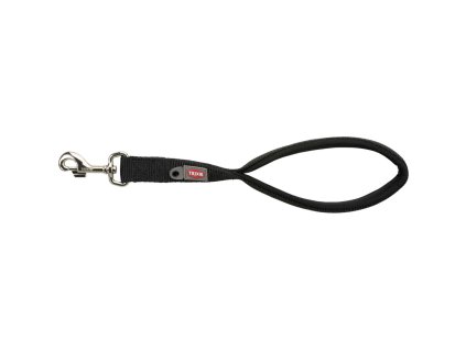 Krátké vodítko PREMIUM, M-XL: 37 cm/25 mm, černá