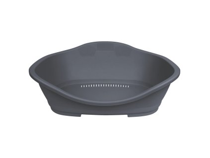 Be Eco plastový pelech Sleeper č. 3 s větráním 80 x 53 cm, tmavě šedý