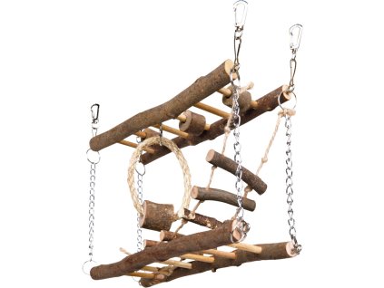 Natural Living dřevěný most dvojitý pro myši, křečky 27 x 17 x 7 cm