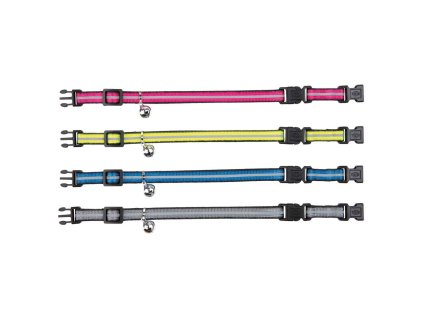 Reflexní obojek pro kočky, dvě spony pro větší bezpečí