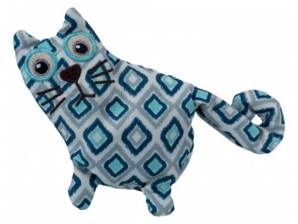 Hračka kočka, plyš 15 cm, plněná pohankou