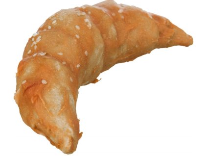 DentaFun Chicken Croissant [50ks], rohlík z buvolí kůže v kuřecím mase 11 cm/80 g