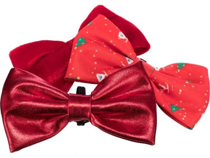 Vánoční motýlek / mašle na obojek 10 cm, různé motivy