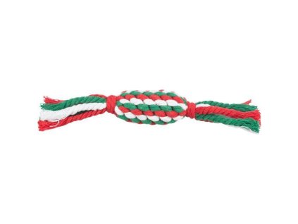 Xmas CANDY - vánoční uzlovaný bombon , 24 cm, bavlněné lano