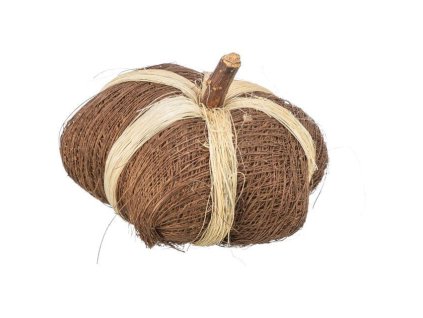 Dýně - přírodní hračka pro hlodavce 9 x 6 cm, kokosová a sisalová vlákna/dřevěná kůra