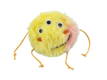 Monster příšerka 10 cm, s catnipem, plyš, oranžová/žlutá