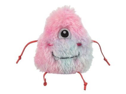Monster příšerka jednooká 12 cm, s catnipem, plyš, růžová/světlemodrá
