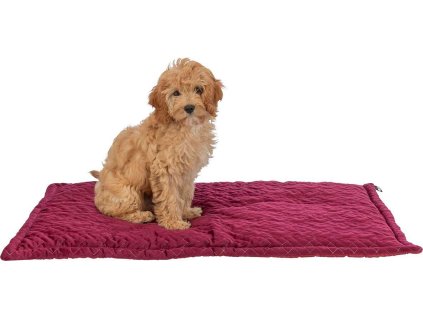 Vánoční podložka k ležení NATALYA, 90 x 60 cm, bordó