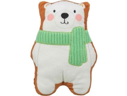 Xmas Bear - medvídek 20 cm, hračka pro psy, se zvukem, plyš
