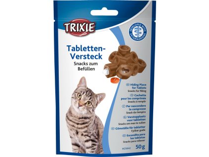 Skrýš na tablety, pamlsek pro kočky k naplnění medikací, 100 g