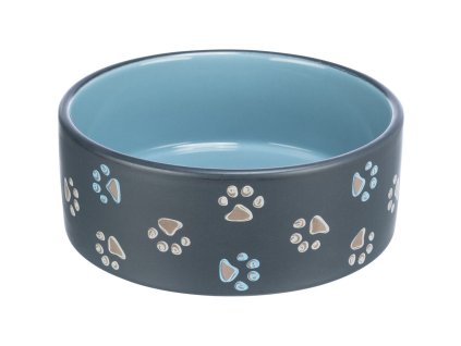 Keramická miska JIMMY tmavě šedá s packami (Velikost 1,5 l/ ø 20 cm)