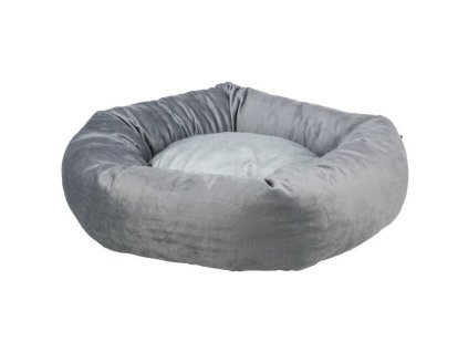 Kulatý recyklovaný pelech LIONEL, fleece, šedá