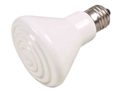 Ceramic Infrared Heat Emitter (Velikost ø 75 × 100 mm, výkon: 100 W, objem terária: 100-15)