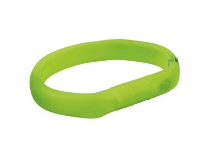 USB svítící obojek PLOCHÝ, zelený (RP 2,10 Kč)