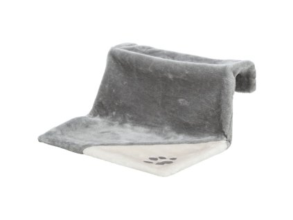 Radiator bed, plush, 45 × 24 × 31 cm, grey/light grey