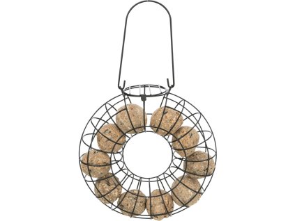 Krmítko Trixie na lojové koule, černé ø 24×8cm