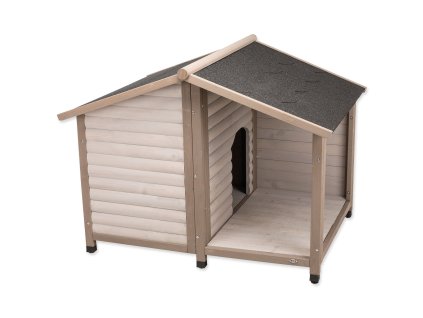 Bouda natura Lodge M–L 130×100×105cm šedá