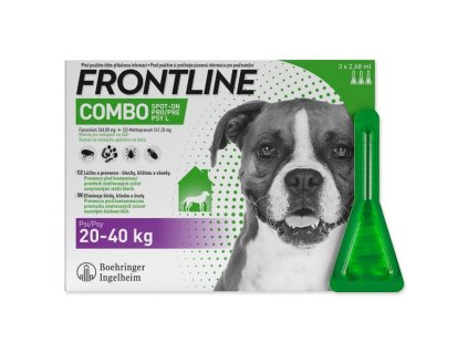 FRONTLINE COMBO spot-on pro psy L (20-40 kg) - 3 ks !