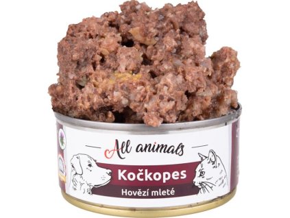 All Animals kočkopes konz. Hovězí mleté 100g