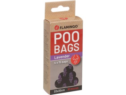 Flamingo Basic Scent Sáčky s levandulovou vůní na exkrementy 4x15ks