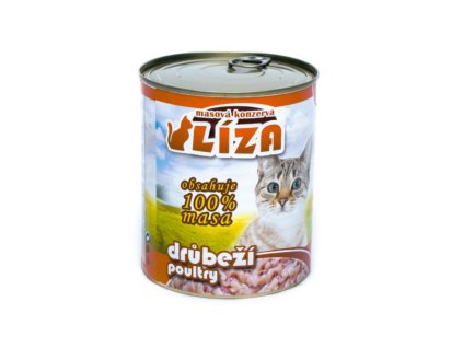 LÍZA Cat drůbeží, konzerva 800 g