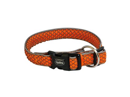 Nobby Obojek MESH AIR L-XL 32 mm 50-65 cm oranžová