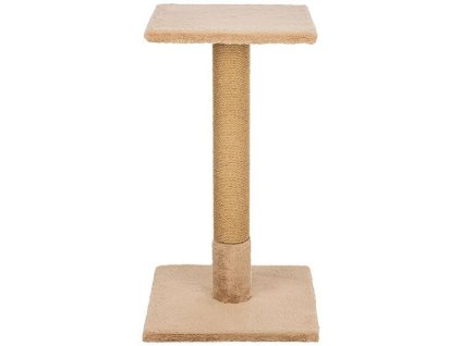 Škrabací sloupek BEANA, 69 cm, králičí plyš, šedobéžová - LIMITOVANÁ NABÍDKA