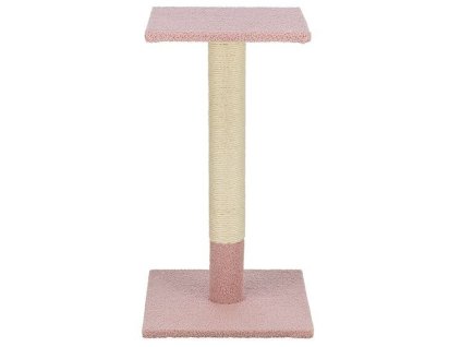Škrabací sloupek BEANA, 69 cm, teddy plyš, starorůžová - LIMITOVANÁ NABÍDKA