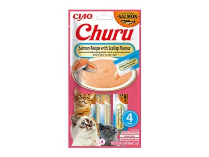 Churu Cat Salmon Recipe with Scallop Flavour 4x14g