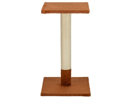 Škrabací sloupek BEANA, 69 cm, králičí plyš, rezavá - LIMITOVANÁ NABÍDKA