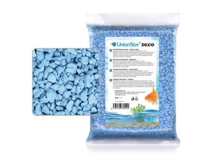 Akvarijní štěrk sv. modrý 2 kg DECO