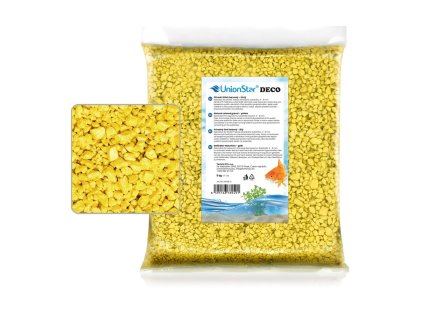 Akvarijní štěrk žlutý 5 kg DECO